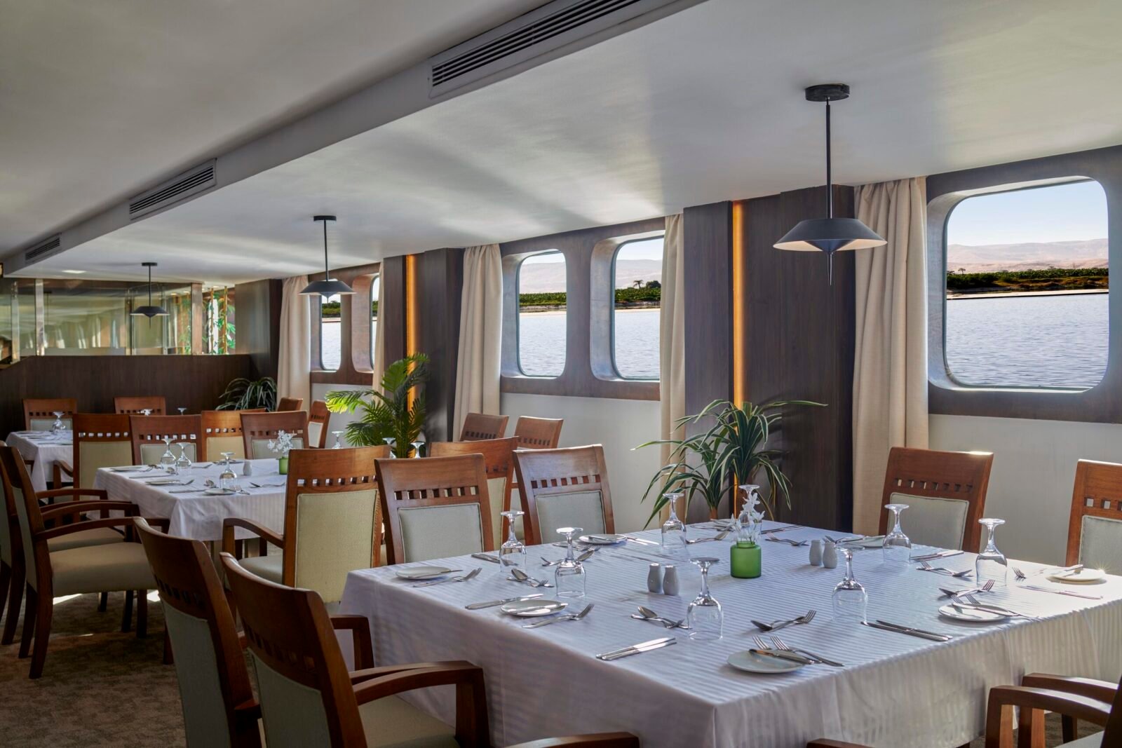 Savor a variety of delicious dishes, served daily in the main restaurant aboard the Royal Lily Nile Cruise
