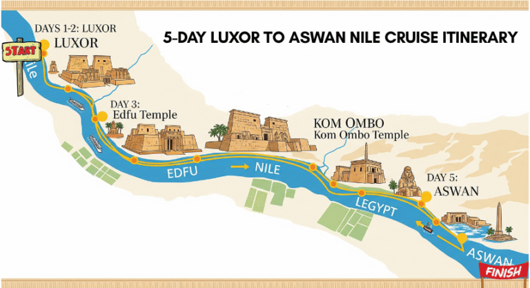Cruisen 5 days trip luxor to Aswan