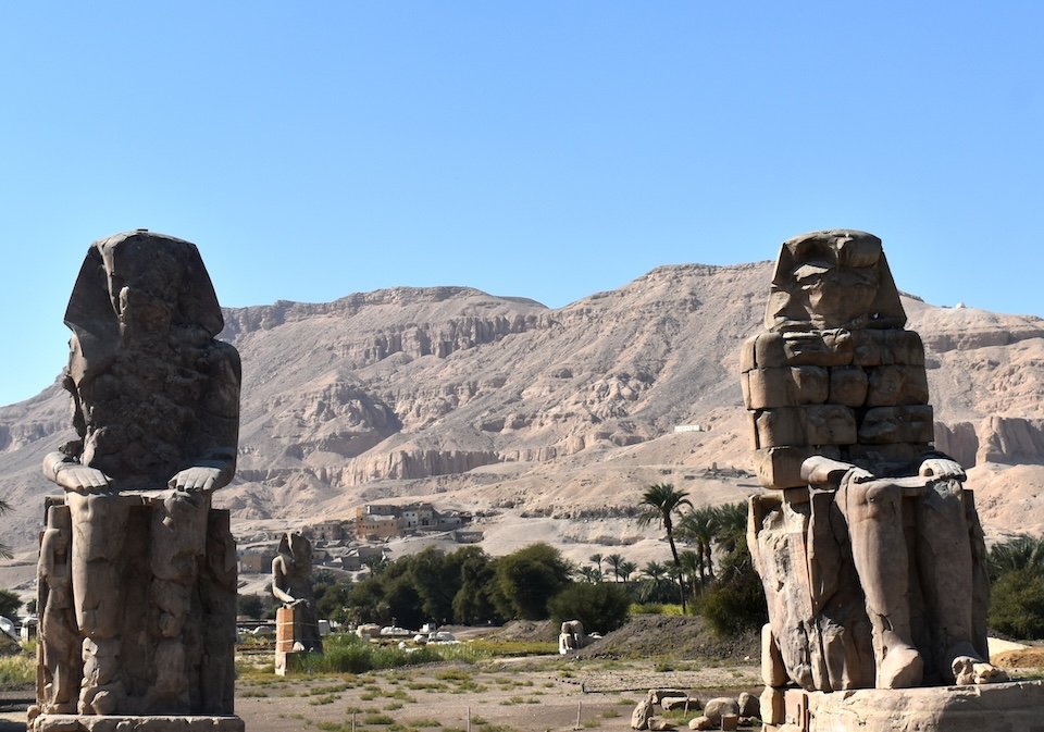 Visit the Colossi of Memnon in Luxor