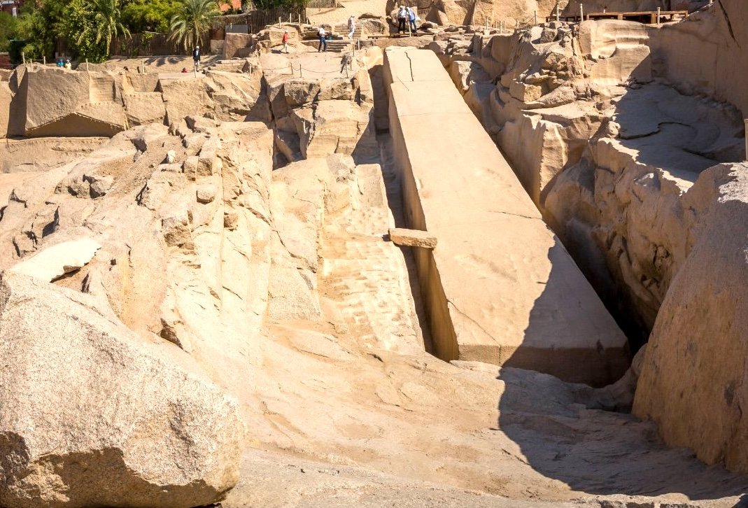 Unfinished obelisk in Aswan Egypt