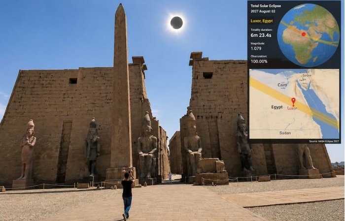 2027 Total Solar Eclipse Tour: Nile Cruise & Luxor