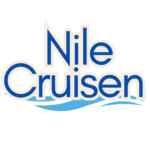 Nile Cruisen Company logo: Stylized turquoise-blue wave and Dark-Blue sun rising over the water.
