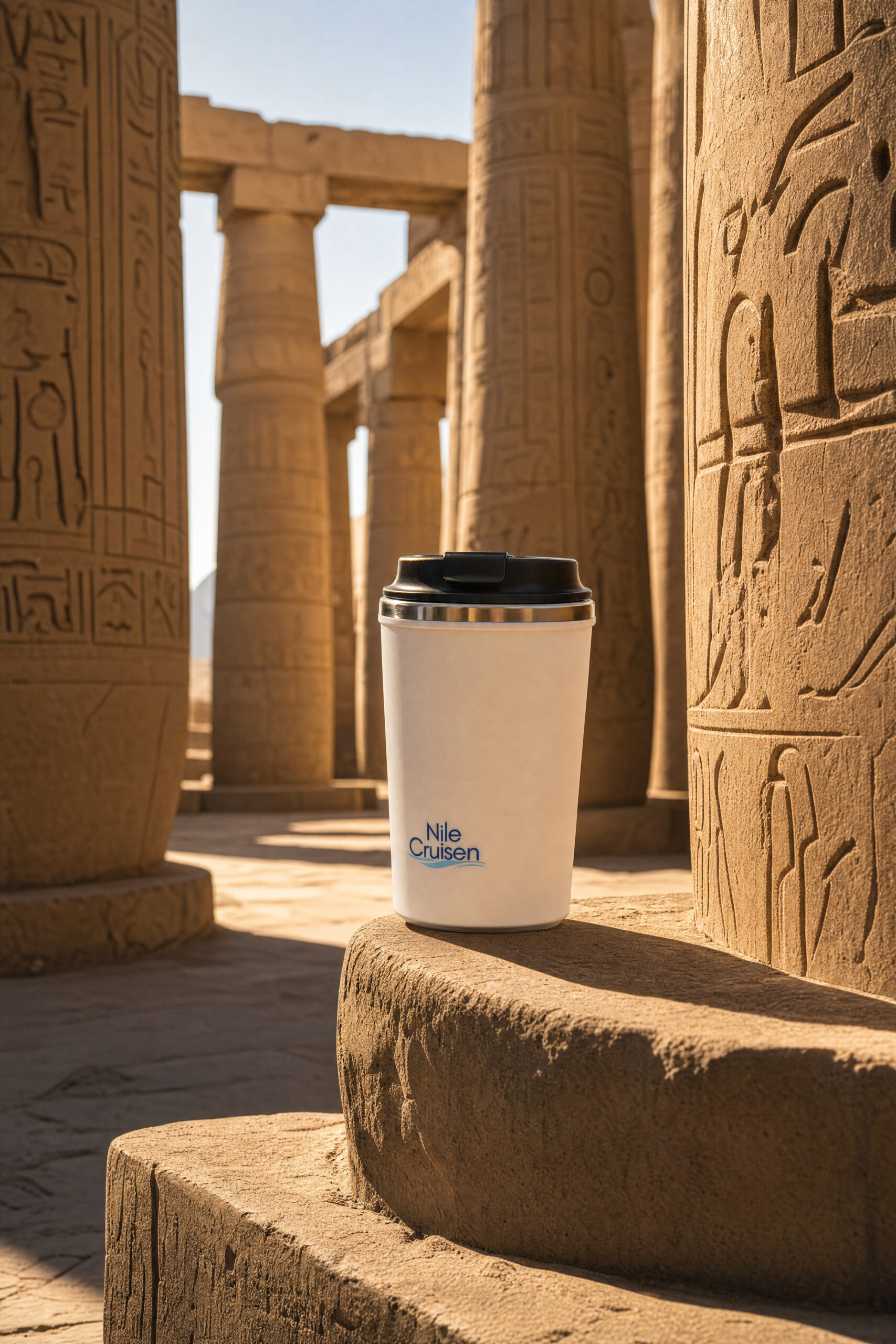 Guests exploring ancient Egyptian temples during a historical Nile cruise with Nile Cruisen in Egypt