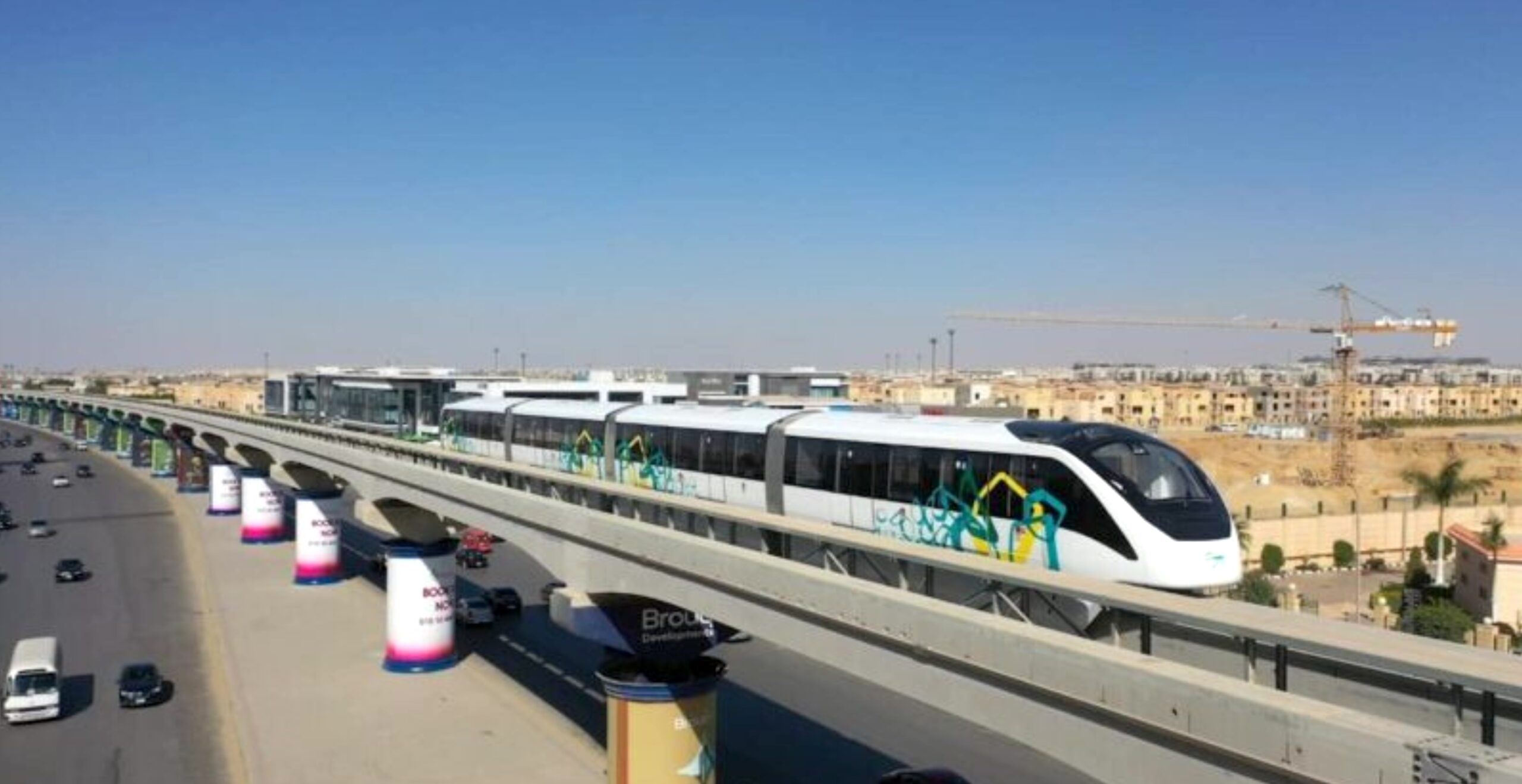 Operations Begin on the East Nile Monorail Connecting Cairo and the New Capital