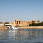 Private small Nile cruise charter sailing between Luxor and Aswan with luxury dahabiya boat and tranquil river views