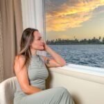 European tourists enjoying a trip on a Nile cruise sailing between Luxor and Aswan in Egypt