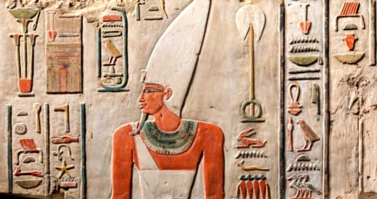 Depiction of Mentuhotep II, the Middle Kingdom pharaoh who brought Upper and Lower Egypt back together