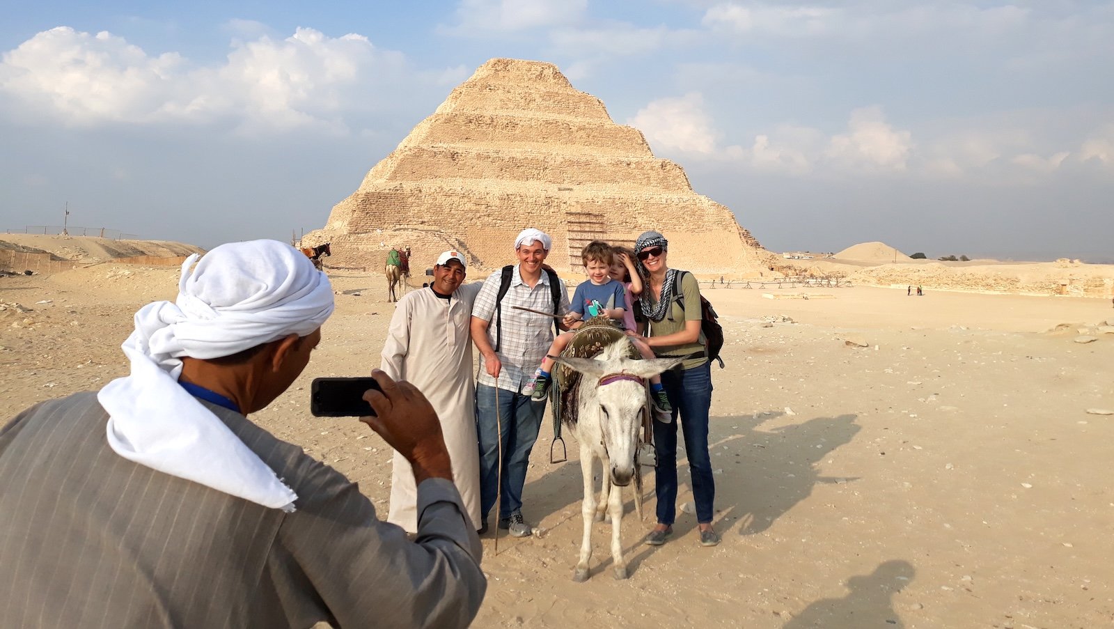 The Step Pyramid of Djoser in Saqqara Egypt, one of the oldest pyramids visited during Egypt tours