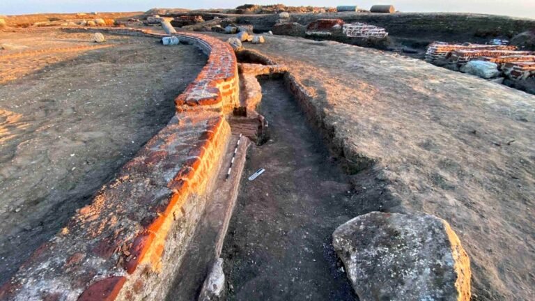 Temple of Pelusius newly discovered in Pelusium archaeological site Egypt