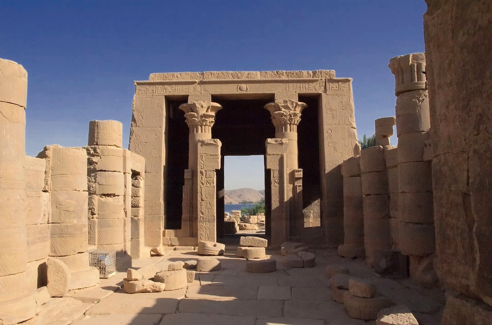 Best view for Philae temple in sunrise