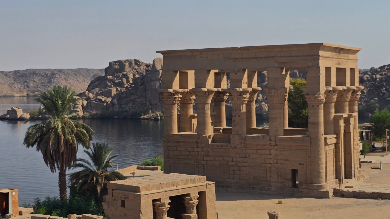 Philae temple as the sunset for meditation