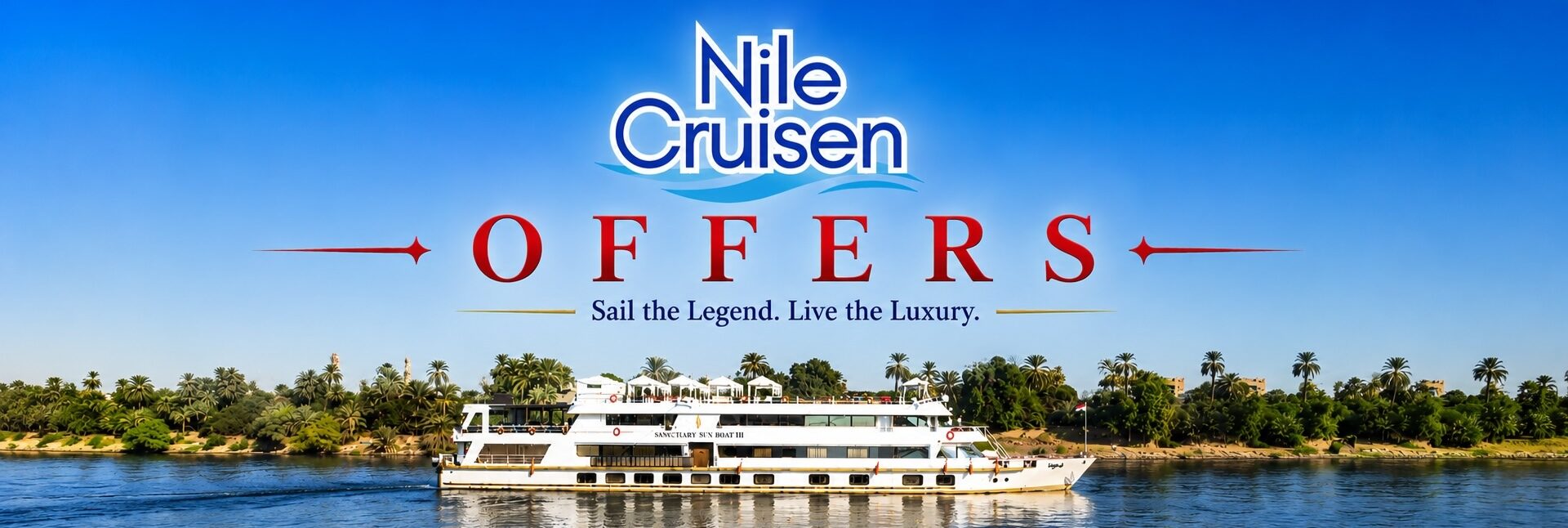 Unprecedented discounts.. “Nile Cruisen” launches the strongest early booking offers for floating hotel trips in Egypt for the year 2027