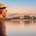Smiling guest enjoying a luxury Nile cruise and Egypt tour with Nile Cruisen.