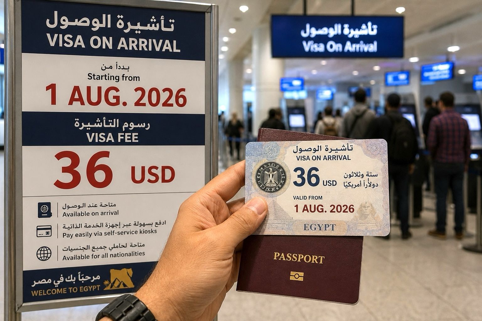 Egypt Visa-on-Arrival Update – QR Code Visa System Effective 1 August