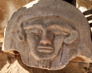 Ancient archaeological stone carving discovered in Bahariya Oasis, Egypt, linked to the discovery of three tombs from the Pharaonic and Roman eras
