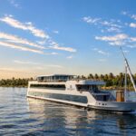 Rafaheya Dahabeya sailing on the Nile River in Egypt at sunset