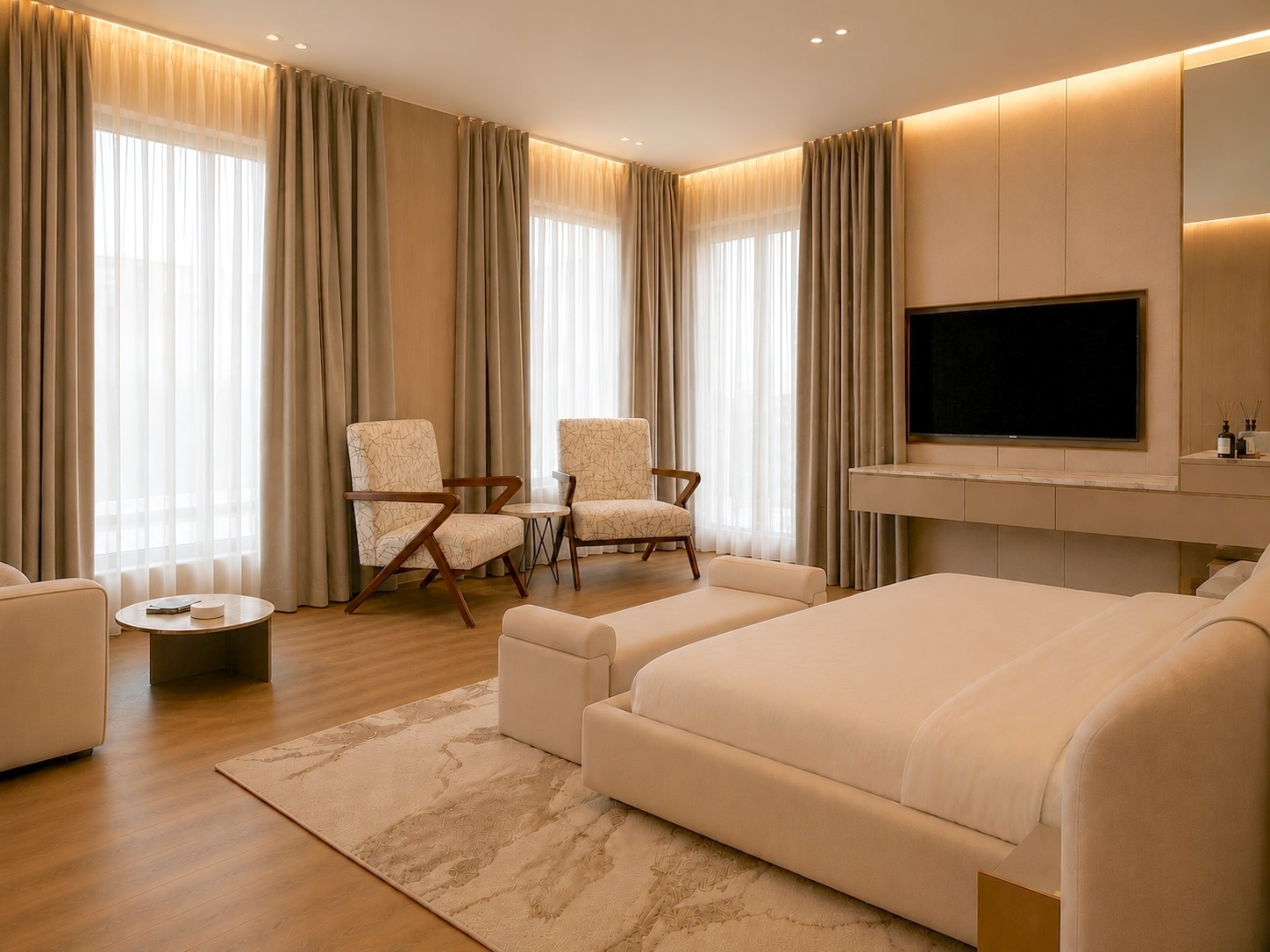 Large comfortable bed in a Rafaheya Dahabeya suite